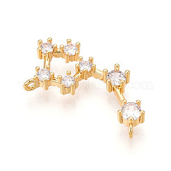 Латунные микро проложить кубического циркония подвески&nbsp;KK-N261-120K-G