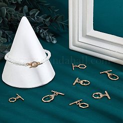 8 комплект латунных застежек-тоглов 4-х стилей&nbsp;KK-GA0001-16