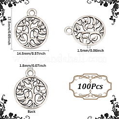 100 шт. Подвески из сплава в тибетском стиле&nbsp;TIBEP-SC0002-95