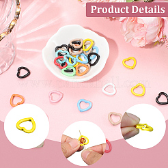 50шт. окрашенная распылением алюминиевая рамка для бусины&nbsp;FIND-SC0017-08