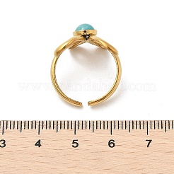 Кольца из натурального драгоценного камня&nbsp;RJEW-K290-12G