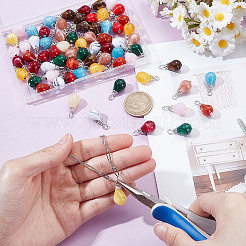 80шт. Акриловые подвески с имитацией драгоценных камней&nbsp;PALLOY-HY00100