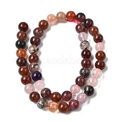 Натуральные кварцевые бусины супер семь нитей&nbsp;G-D359-B01-8mm