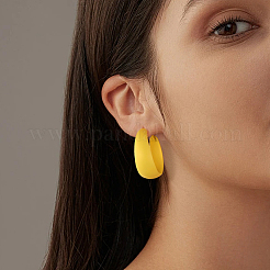 5 пара двухцветных серег-колец из цинкового сплава для женщин&nbsp;EJEW-HY0001-24