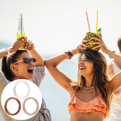 3шт. двухцветные акриловые браслеты&nbsp;BJEW-UN0001-72C