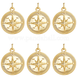 6шт латунные подвески&nbsp;KK-BBC0021-85