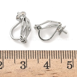 Латунные серьги с клипсами&nbsp;KK-A281-28P