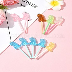 10 шт. большие подвески из светящейся полупрозрачной смолы&nbsp;FIND-FS0002-91E