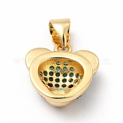 Стойки обшивки латунь микро проложить кубическую прелесть диоксида циркония&nbsp;KK-G456-23G