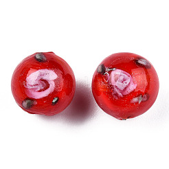 Бусы лэмпворк ручной работы&nbsp;LAMP-N021-45D