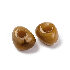 Двухцветные непрозрачные акриловые бусины&nbsp;MACR-Z002-02B