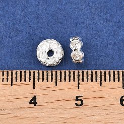 Покрытие стойки латунные распорные бусины со стразами&nbsp;RSB028NF-01S