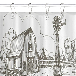 18 шт. 3 стильных железных кольца для занавески для душа в стиле вселенной для ванной комнаты HJEW-OC0001-24