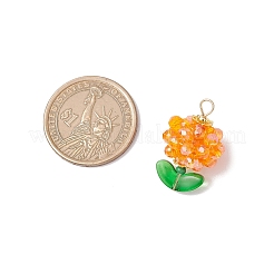 Цветок стеклянные подвески&nbsp;PALLOY-MZ00805