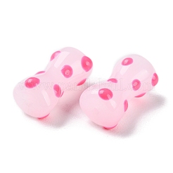 Ручной работы ухабистым Шарики Lampwork&nbsp;LAMP-C012-01D