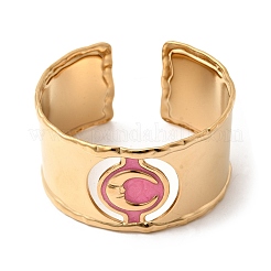 Браслеты-манжеты из нержавеющей стали 304 с эмалью для женщин&nbsp;LS-BJEW-B166-02G