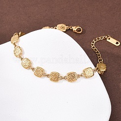 Браслеты-цепочки из нержавеющей стали 304 для женщин&nbsp;BJEW-K293-03G