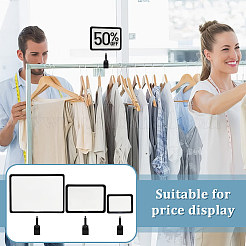 3 стиль регулируемый держатель для знака из ПВХ-пластика&nbsp;AJEW-FG0003-58