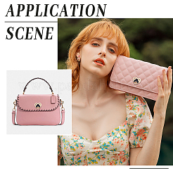 Гальванический сплав и эмалированная сумка с поворотными застежками&nbsp;LS-FIND-WH0003-49