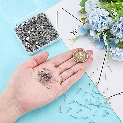 1000 шт. серьги-гвоздики из нержавеющей стали 304&nbsp;STAS-ME0001-50C