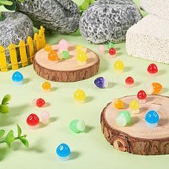 30 шт. 2 стиля светящегося смоляного грибного украшения&nbsp;RESI-TA0004-04A