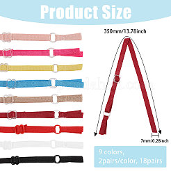 18 пара двухцветных полиэстеровых бретелей для бюстгальтера&nbsp;FIND-GL0002-24