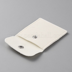 Квадратная бархатная шкатулка для драгоценностей с кнопкой CON-WH0088-77A-04