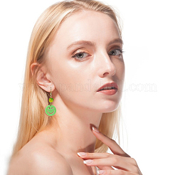 42шт 7 цвета непрозрачные акриловые подвески&nbsp;OACR-HY0001-12