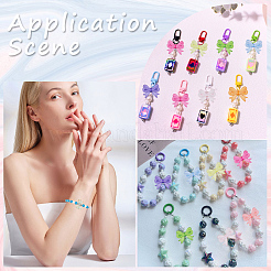 100 шт. Прозрачные акриловые бусины&nbsp;TACR-SP0001-20