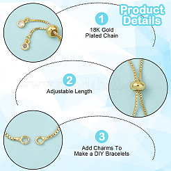 Изготовление 10шт. латунных браслетов-слайдеров&nbsp;KK-BBC0020-74
