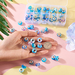 60 шт. 10 цвета смолы европейские бусины&nbsp;RESI-TA0004-08