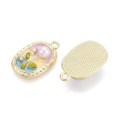 Подвески из сплава со стразами и эмалью&nbsp;ENAM-N065-10KCG