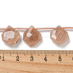 Натуральный персиковый лунный камень&nbsp;G-P544-C05-01