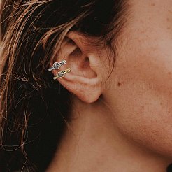 Антикоррозийные 925 серьги-манжеты из стерлингового серебра JE1062B