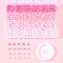 100 шт. 4-цветные бусины из АБС-пластика&nbsp;OACR-FS0002-09A