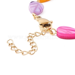 Браслет-цепочка из натуральных ракушек&nbsp;BJEW-C015-16G