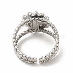 Устойчивая к потускнению нержавеющая сталь 304 с открытыми манжетами RJEW-B027-23P