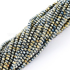 Стеклянные бусины с гальваническим покрытием &nbsp;EGLA-F149-FP-09