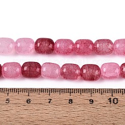 Выпечки нарисованные потрескивание стеклянные бусины пряди&nbsp;DGLA-N019-01B-05