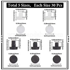 150 шт. 5 стиля ПВХ пластиковые противоскользящие накладки для мебели&nbsp;FIND-GF0007-83