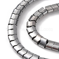 Гальванические нити из синтетических немагнитных гематитовых бусин&nbsp;G-Q174-01A