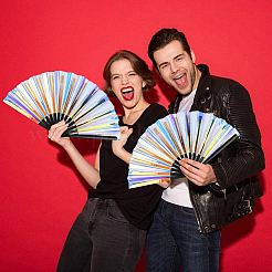 1 шт. бамбук с блестками из ткани Оксфорд&nbsp;AJEW-SP0003-77E