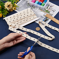 5 ярд ленты с кнопками из нержавеющей стали 201&nbsp;DIY-FH0006-03