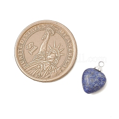 Натуральные подвески в форме сердца из аметиста&nbsp;PALLOY-JF04889-01