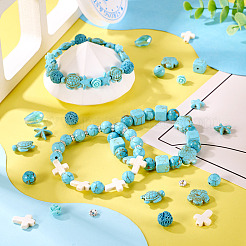 Наборы для самостоятельного изготовления браслетов/ожерельев из натуральной лавы&nbsp;DIY-TA0012-54