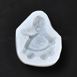 DIY мини Хэллоуин череп пищевые силиконовые Молды для статуй&nbsp;DIY-G054-C02