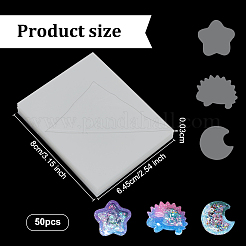 Прямоугольная пластиковая тонкая пленка&nbsp;LS-DIY-WH0259-56