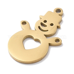 Подвески из нержавеющей стали 304 на рождественскую тематику&nbsp;STAS-R003-04G-01