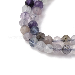 Природного флюорита бисер нитей&nbsp;LS-G-RM2025-A37-4mm