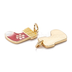 Настоящие позолоченные кулоны из латуни с эмалью 18k&nbsp;LS-KK-A154-14G